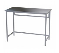 Стол медицинский инструментальный прямой Э-1180/590/1 из нержавеющей стали