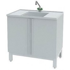 Мойка лабораторная химическая ЛК-1200 СМС-ПВ (2 раковины, 1 смеситель)